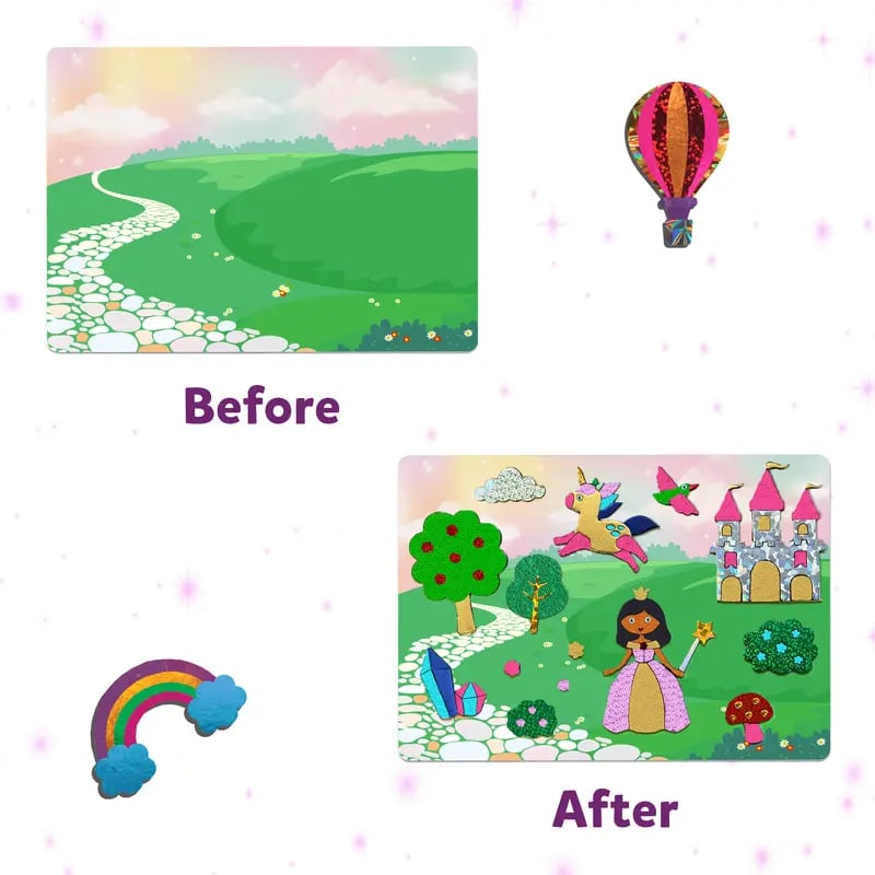 🏆Flash Sale⚡-💥Foil Art & Craft Activity 🤲💓No Mess Art Kit