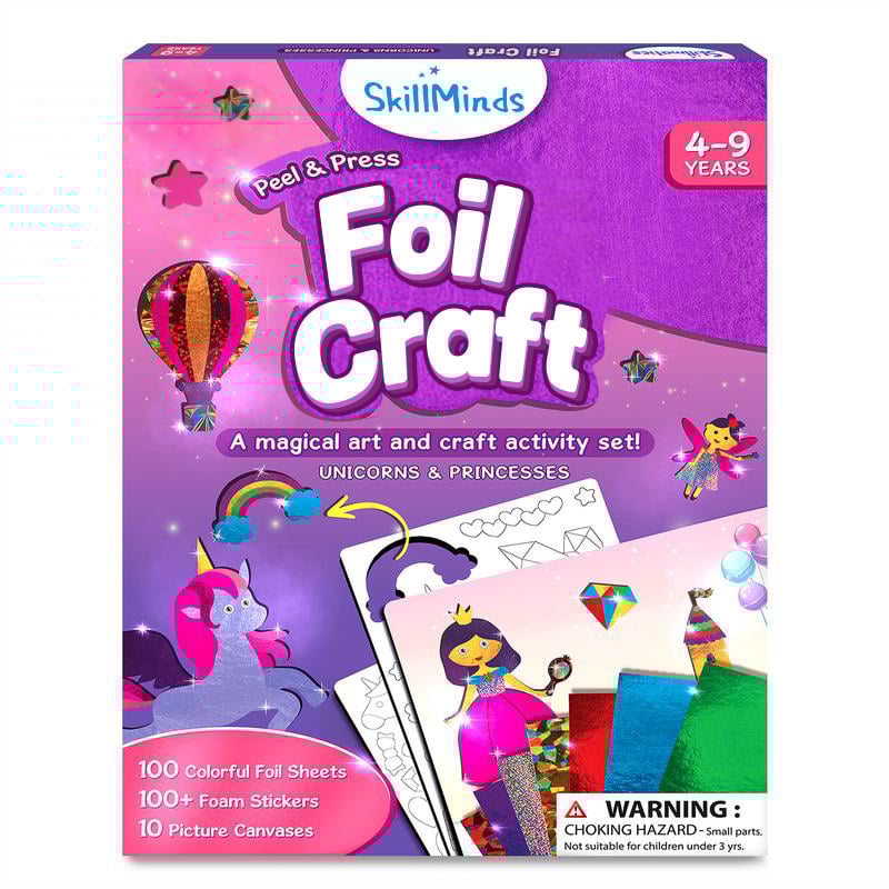 🏆Flash Sale⚡-💥Foil Art & Craft Activity 🤲💓No Mess Art Kit